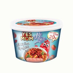 Thumbnail Thêm 20% Xúc Xích - Thùng 12 tô Mì Tô Trộn Có Xúc Xích Xốt Cà Chua Spaghetti Yes Mom 113.2gr/ Tô 3