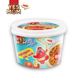 Thumbnail Thêm 20% Xúc Xích - Thùng 12 tô Mì Tô Trộn Có Xúc Xích Xốt Cà Chua Spaghetti Yes Mom 113.2gr/ Tô 4