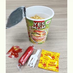 Thumbnail Thêm 20% Xúc Xích - Thùng 24 ly mì Yes Mom Tôm Chua Cay 79.2g/ ly 3