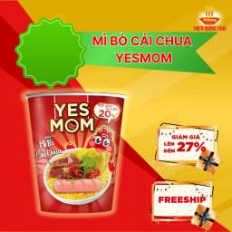Thumbnail Thêm 20% Xúc Xích - Thùng 24 ly Mì Bò Cải Chua Yes Mom Có Xúc Xích 79.2g/ly 2