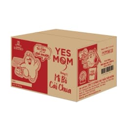 Thumbnail Thêm 20% Xúc Xích - Thùng 24 ly Mì Bò Cải Chua Yes Mom Có Xúc Xích 79.2g/ly 4