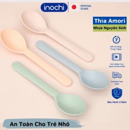 Thumbnail Thìa ăn dặm cho bé inochi cho trẻ nhỏ tự ăn thông minh loại dài Amori nhựa nguyên sinh cao cấp 2