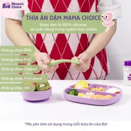Thumbnail Thìa Ăn Dặm Silicone Cho Bé, Thìa Mama's Choice Chất Liệu Mềm Mại và An Toàn Kiểm Định Quốc Tế 3