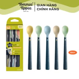 Thumbnail Thìa Ăn Dặm Tommee Tippee Softee, Cho Bé Từ 4 Tháng - Set 5 Thìa, Tách Lẻ (Giao Màu Ngẫu Nhiên) 1