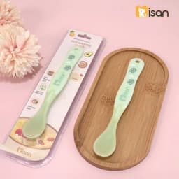 Thumbnail Thìa Mềm Báo Nóng Silicon Cao Cấp Misan KidsWorld Chống Nóng An Toàn Cho Bé Ăn Dặm Không BPA 2