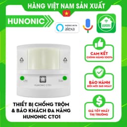 Thumbnail Thiết Bị Chống Trộm Và Báo Khách Đa Năng Hunonic CT01, Gửi Thông Báo Về Điện Thoại - HNCT01 1