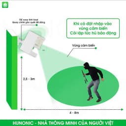 Thumbnail Thiết Bị Chống Trộm Và Báo Khách Đa Năng Hunonic CT01, Gửi Thông Báo Về Điện Thoại - HNCT01 3
