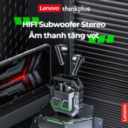 Thumbnail Thinkplus x Lenovo XT81 Tai nghe chơi game nhét tai không dây Bluetooth 5.3 độ trễ thấp với âm thanh nổi HD có micro 3