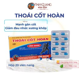 Thumbnail Thoái Cốt Hoàn hộp 20 viên Hỗ trợ giảm đau nhức xương khớp do vận động, đá bóng, thể thao 1