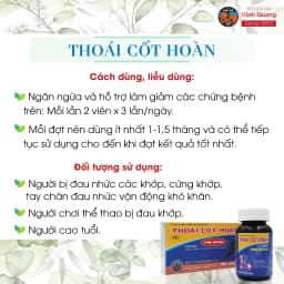 Thumbnail Thoái Cốt Hoàn hộp 20 viên Hỗ trợ giảm đau nhức xương khớp do vận động, đá bóng, thể thao 2