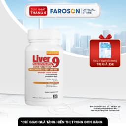 Thumbnail Thực phẩm bảo vệ sức khoẻ Bổ Gan Silymarin Faroson Liver 9​ Hỗ Trợ Bảo Vệ Gan Thải Độc Gan hộp 30 Viên 1