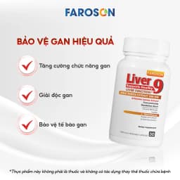 Thumbnail Thực phẩm bảo vệ sức khoẻ Bổ Gan Silymarin Faroson Liver 9​ Hỗ Trợ Bảo Vệ Gan Thải Độc Gan hộp 30 Viên 3