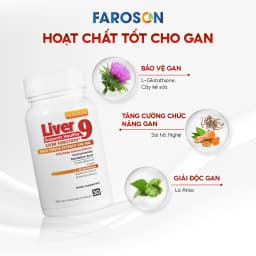 Thumbnail Thực phẩm bảo vệ sức khoẻ Bổ Gan Silymarin Faroson Liver 9​ Hỗ Trợ Bảo Vệ Gan Thải Độc Gan hộp 30 Viên 4