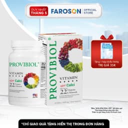 Thumbnail Thực phẩm bảo vệ sức khoẻ Viên Uống Vitamin Tổng Hợp Hỗ Trợ Tăng Sức Đề Kháng Provibiol Vitamin Hộp 30 Viên 1