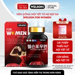 Thumbnail Thực phẩm bảo vệ sức khoẻ Viên uống Nội Tiết Tố Nữ Welson For Women Hỗ Trợ Cải Thiện Sinh Lý Nữ Hộp 60 Viên 1