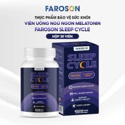Thumbnail Thực phẩm bảo vệ sức khoẻ Viên Uống Ngủ Ngon Melatonin Faroson Sleep Cycle Hỗ Trợ Giấc Ngủ Dễ Ngủ Hộp 30 viên 2