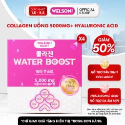 Thumbnail Thực phẩm bổ sung Nước Uống Collagen Hyaluronic Acid Welson Beauty Collagen Water Boost hộp 6 chai x 50ml 1