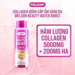 Thumbnail Thực phẩm bổ sung Nước Uống Collagen Hyaluronic Acid Welson Beauty Collagen Water Boost hộp 6 chai x 50ml 3