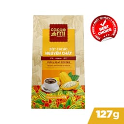 Thumbnail Thức uống socola Bột ca cao nguyên chất 100% gu đậm Cacao Mi Premium đặc sản Việt Nam chuẩn UTZ 127g 1