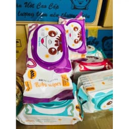 Thumbnail Thùng 10 Gói Khăn Ướt Baby Wipes Gói 600gram An Toàn Cho Da Bé 4