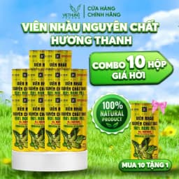 Thumbnail Thùng 10 Hộp (Tặng 1 Hộp) Viên Nhàu Nguyên Chất Hương Thanh Chính Hãng, Hộp 500g 1