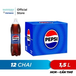 Thumbnail Thùng 12 Chai Nước Ngọt Có Gaz Pepsi (1,5L/chai) 1