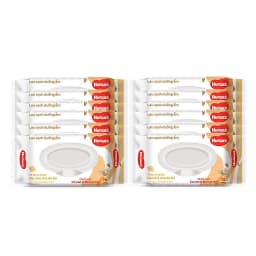 Thumbnail Thùng 12 gói Khăn ướt Huggies chiết xuất Cao cao và Bơ hạt mỡ (72 miếng/gói) 1