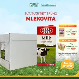 Thumbnail Thùng 12 Hộp Sữa Tươi Tiệt Trùng Mlekovita Nguyên Kem 1L - Độ béo 3.5%, Giàu Canxi, Nhập Khẩu Ba Lan 1