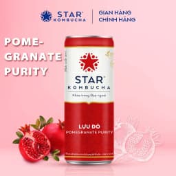 Thumbnail Thùng 12 lon STAR KOMBUCHA Lựu Đỏ / Pomegranate (250ml/lon) - Trà lên men vi sinh bảo vệ sức khỏe 3