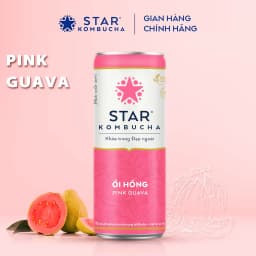 Thumbnail Thùng 12 lon trà STAR KOMBUCHA Ổi Hồng / Pink Guava (250ml/lon) 2