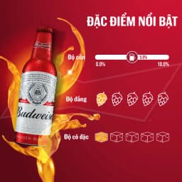 Thumbnail Thùng 24 Chai Aluminum Bia Budweiser Chính Hãng (355ml/ chai) 2