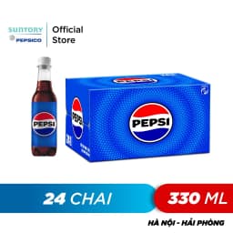 Thumbnail Thùng 24 Chai Nước Ngọt Có Gaz Pepsi (330ml/chai) 1