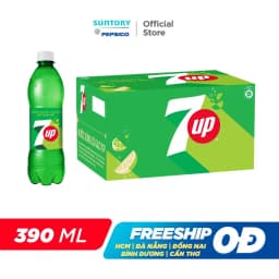Thumbnail Thùng 24 Chai Nước Ngọt Có Gaz 7Up (390ml/chai) 2