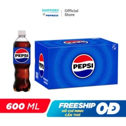 Thumbnail Thùng 24 Chai Nước Ngọt Có Gaz Pepsi (600ml/chai) 1