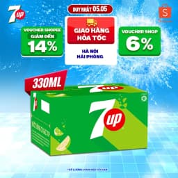 Thumbnail Thùng 24 Chai Nước Nước Ngọt Có Gaz 7Up (330ml/chai) 3