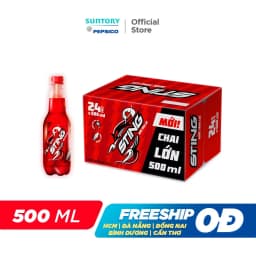 Thumbnail Thùng 24 Chai Nước Tăng Lực Sting Dâu (500ml/chai) 1