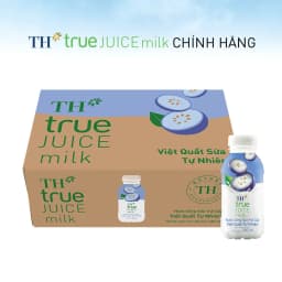 Thumbnail Thùng 24 chai nước uống sữa trái cây TH true JUICE milk việt quất tự nhiên 300 ml (300 ml x 24) 1