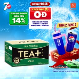 Thumbnail Thùng 24 Chai Trà Ô long Tea+ (450ml /chai) 1