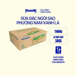 Thumbnail Thùng 24 hộp Creamer sữa đặc Ngôi Sao Phương Nam xanh lá Hộp giấy 380g 2