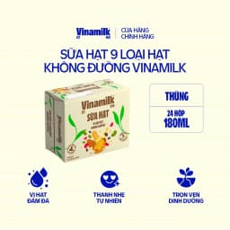 Thumbnail Thùng 24 hộp Sữa hạt 9 loại hạt không đường Vinamilk - hộp 180ml 1