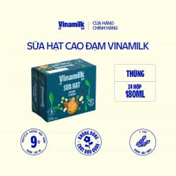 Thumbnail Thùng 24 hộp sữa hạt Cao Đạm ít đường Vinamilk - hộp 180ml 1