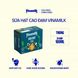 Thumbnail Thùng 24 hộp sữa hạt Cao Đạm ít đường Vinamilk - hộp 180ml 2