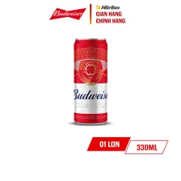 Thumbnail Thùng 24 Lon Bia Budweiser Sleek Can Chính Hãng (330ml/ lon) - Phiên Bản FIFA Club World Cup 2025 1