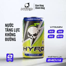 Thumbnail Thùng 24 lon nước tăng lực Hyro không bổ sung đường 4