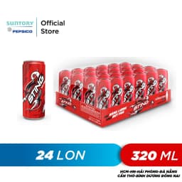 Thumbnail Thùng 24 Lon Nước Tăng Lực Sting Dâu (320ml/lon) 1
