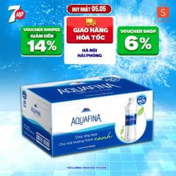 Thumbnail Thùng 28 Chai Nước tinh khiết Aquafina (500ml/chai) 1