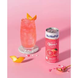 Thumbnail Thùng 4 lon nước trái cây sparkling MaMaPop vị Bưởi Hồng (330ml/lon) - MP032 2