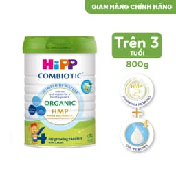 Thumbnail Thùng 4 lon Sữa bột công thức HiPP 4 Organic Combiotic 800g dành cho trẻ từ 3 tuổi (4 lon x 800g) 1