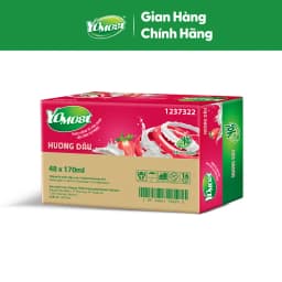 Thumbnail Thùng 48 Hộp Sữa Chua Lên Men Tự Nhiên Yomost Vị Dâu (170ml/Hộp) 1
