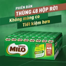 Thumbnail Thùng 48 hộp sữa lúa mạch Nestlé MILO rời x 180ml không màng nhựa (48x180ml) 1